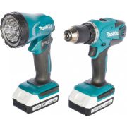 Аккумуляторная дрель-шуруповерт Makita DF457DWLE
