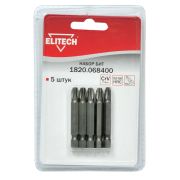 1820.068400 Набор бит, CrV, 5 штук, блистер, PH3 x 50 мм пр-во «ELITECH»