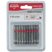 1820.072400 Набор бит, сталь S2, блистер, HEX 6 x 50 мм, 10 шт пр-во «ELITECH»